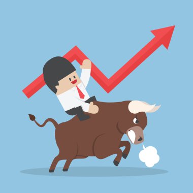 Boğa üzerinde tesisi işadamı