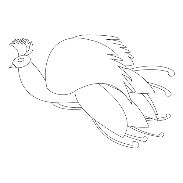 El ave Fénix como símbolo de renacimiento, ilustración vectorial — Vector de stock