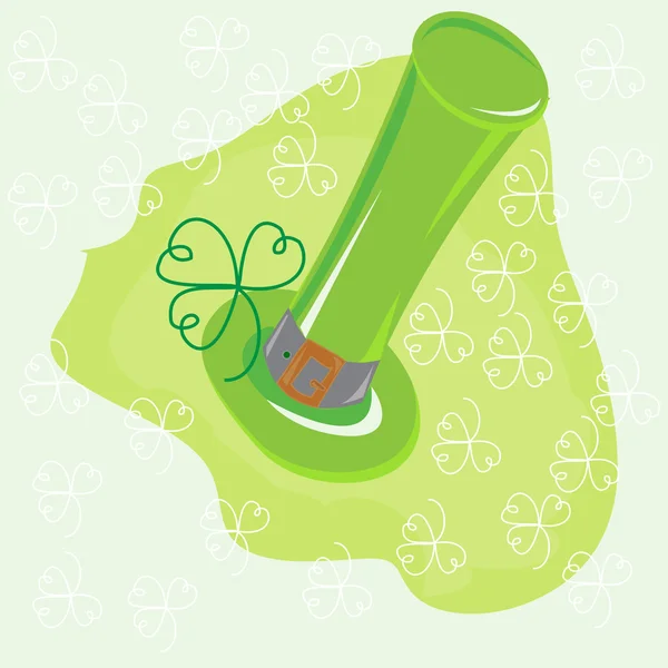 Saint Patrick, illustration, affiche avec le symbole du h — Image vectorielle