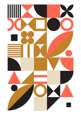 Yaratıcı geometrik poster, kapak tasarımı, geometrik enerjik şekiller, modern çizim tasarımı. Zarif kartvizit, Vektör.