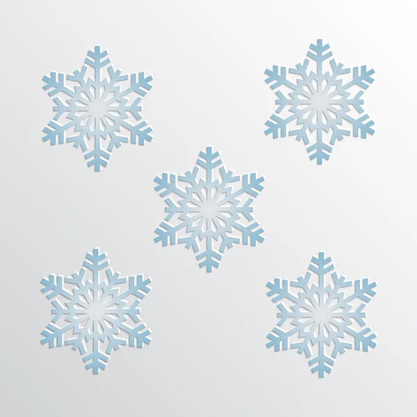 Etiqueta de copo de nieve vector — Vector de stock