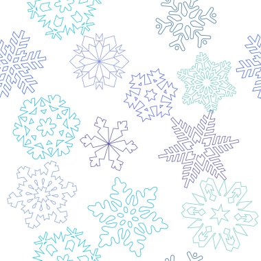 seamless modeli üzerinden kar taneleri