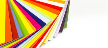 Kopyalama alanı olan renk paleti. Boya örneklerinin rehberi