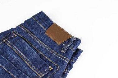 Kotun üzerindeki perçin ve cep. Kotun üst kısmı. Boşluğu kopyala