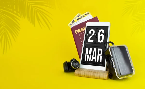 Marzo Giorno Del Mese Data Del Calendario Visualizzazione Del Calendario — Foto Stock