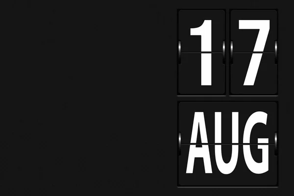 Agustus Hari Bulan Tanggal Kalender Kalender Dalam Bentuk Tablet Papan — Stok Foto