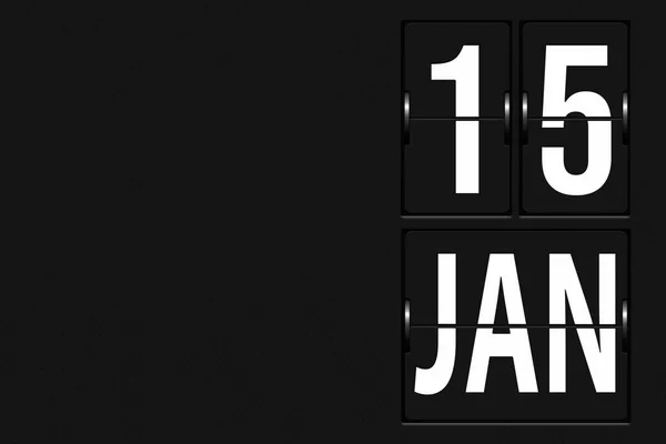 Ιανουαρίου Ημέρα Του Μήνα Ημερομηνία Ημερολογίου Ημερολόγιο Μορφή Πίνακα Αποτελεσμάτων — Φωτογραφία Αρχείου