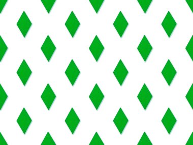 Mavi Arkaplan 'daki yeşil eşkenar dörtgen soyut desen. Geometrik şekillerin görüntüsüne sahip kusursuz soyut desen.