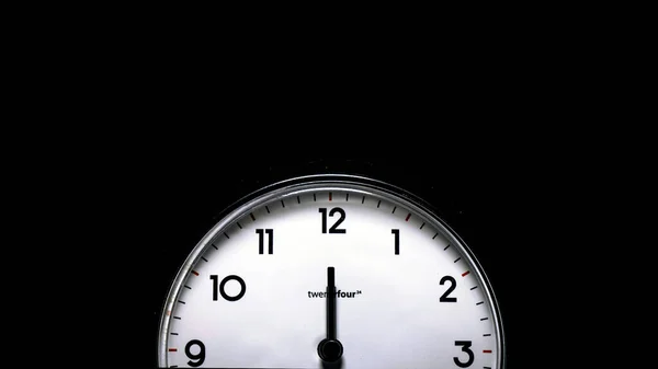 Alarm Clock Black Background — Stock Photo, Image