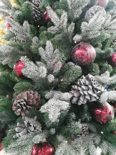Jul Dekoration Trä Bakgrund — Stockfoto