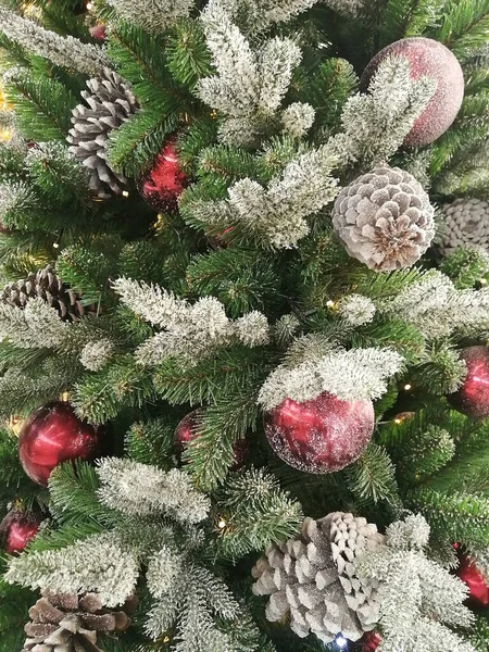 Décoration Noël Sur Fond Bois — Photo