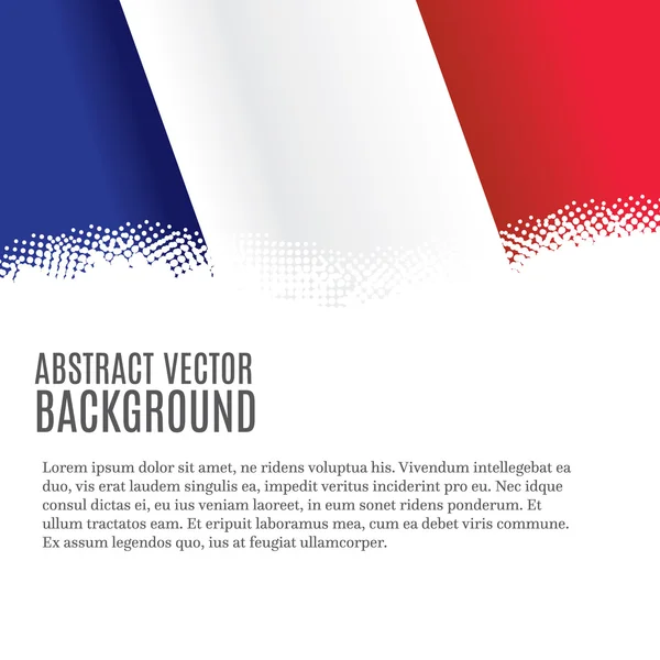 与法国国旗矢量背景 — 图库矢量图片