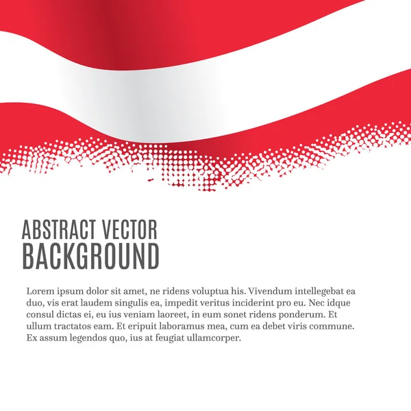 Fondo vectorial con bandera austriaca — Vector de stock