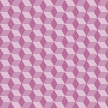 Pembe rhombs ile sorunsuz vektör desen
