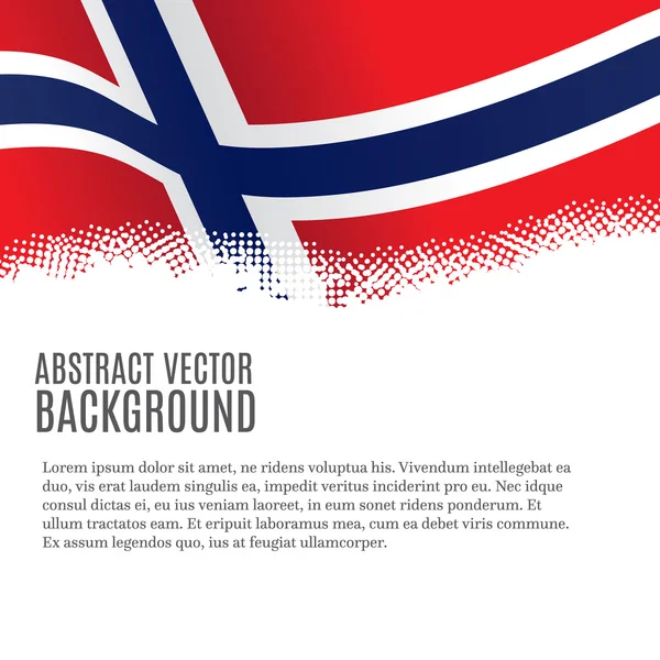 矢量背景与挪威国旗 — 图库矢量图片