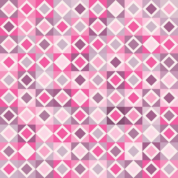 抽象的なピンクと紫の幾何学的シームレスなパターン — ストックベクタ