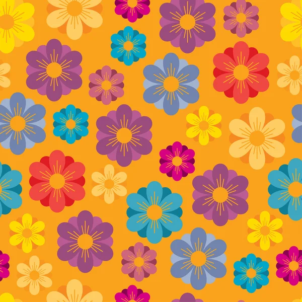 Hintergrund mit hellen Blumen — Stockvektor