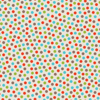 renkli noktalar ile sorunsuz vektör arka plan