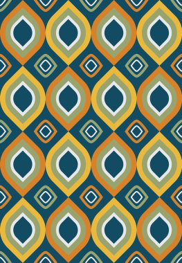 geometrik şekilli kusursuz vektör deseni