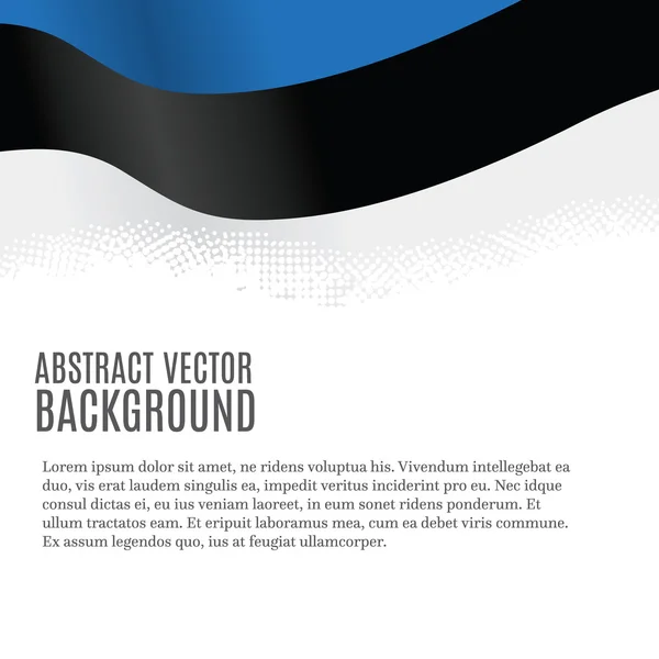 Fondo con bandera estonia — Vector de stock