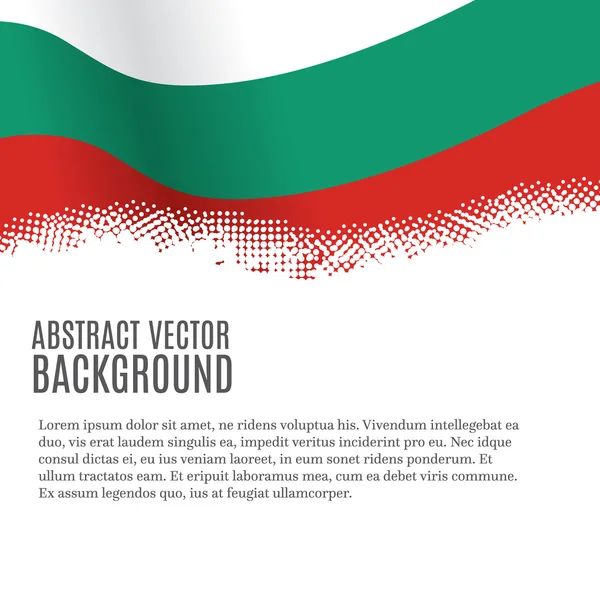 Fondo con bandera de Bulgaria — Vector de stock