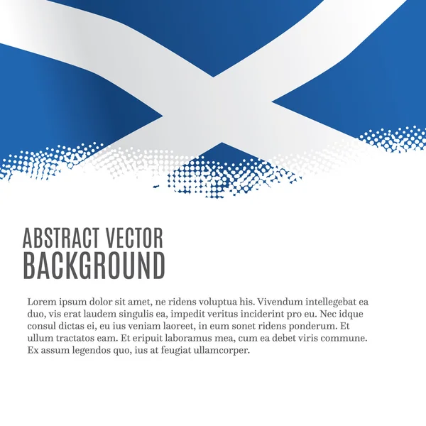 与苏格兰国旗背景 — 图库矢量图片