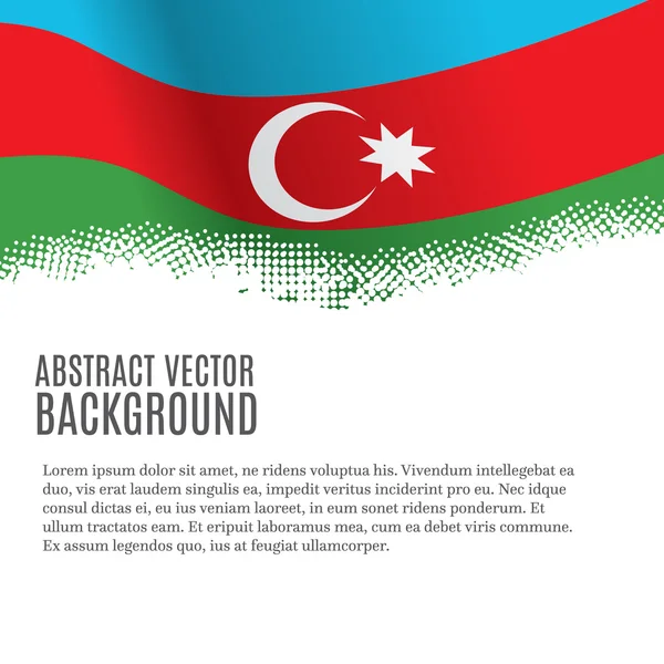 Antecedentes con bandera de Azerbaiyán — Vector de stock