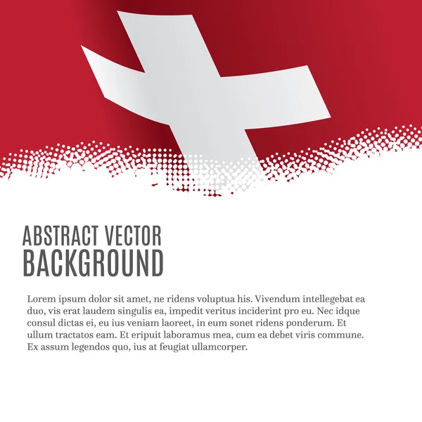 Fondo con bandera de Suiza — Vector de stock