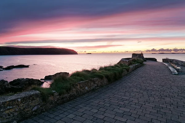 Coucher de soleil sur la mer — Photo