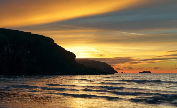 Puesta de sol sobre el mar — Foto de stock gratuita
