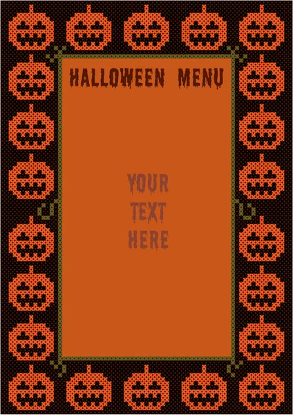 Design menu Halloween — Vettoriale Stock