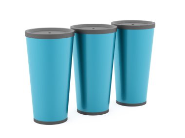 Beyaz arka plan üzerinde izole fast food Kupası