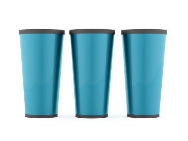 Beyaz arka plan üzerinde izole fast food Kupası