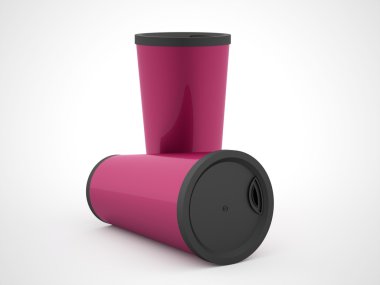 Beyaz arka plan üzerinde izole fast food Kupası