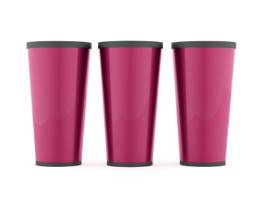 Beyaz arka plan üzerinde izole fast food Kupası