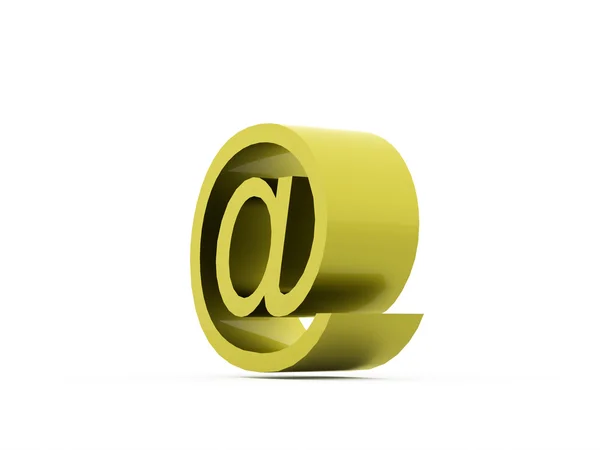 Иконки электронной почты на белом фоне . — стоковое фото