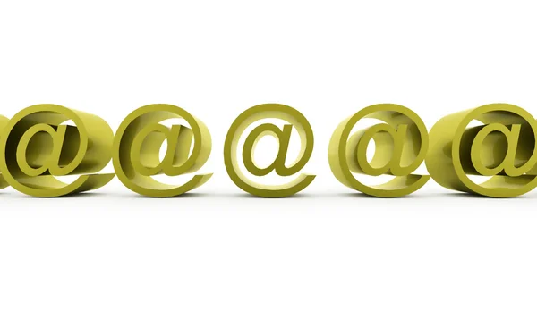 Iconos de correo electrónico sobre fondo blanco . —  Fotos de Stock