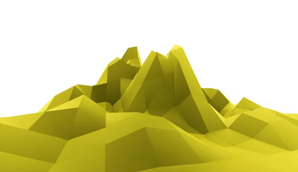 Montaña concepto abstracto renderizado — Foto de Stock