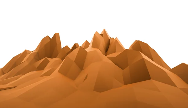 Montanha conceito abstrato renderizado — Fotografia de Stock