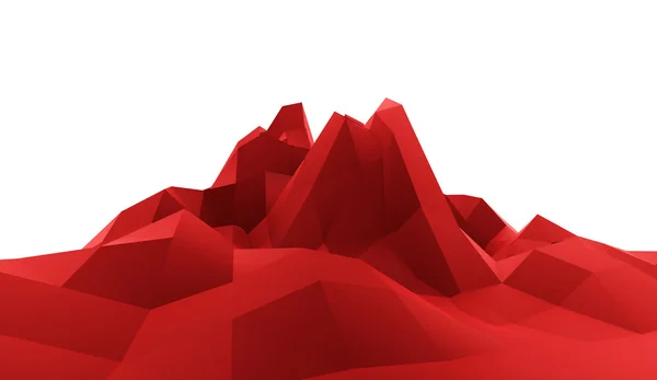 Montaña concepto abstracto renderizado — Foto de Stock