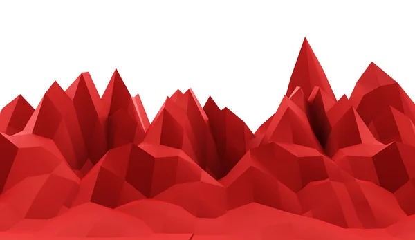 Montaña concepto abstracto renderizado — Foto de Stock