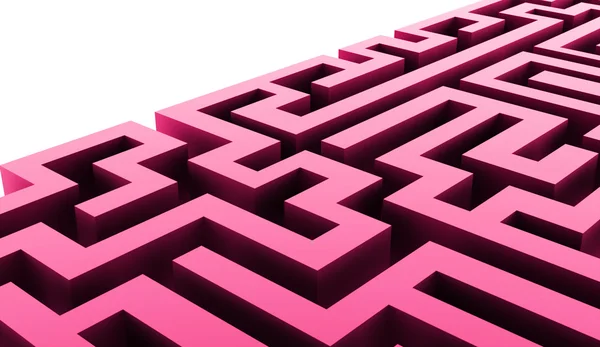 Conceito de negócio Labirinto renderizado — Fotografia de Stock