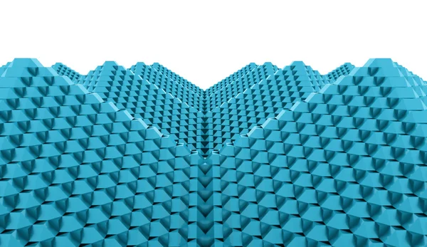 Concept de cubes pyramidaux rendus — Photo