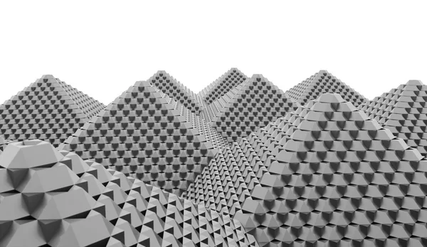 Concetto di cubi piramidali reso — Foto Stock