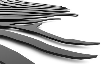 Siyah soyut büküm hafif çizgiler 