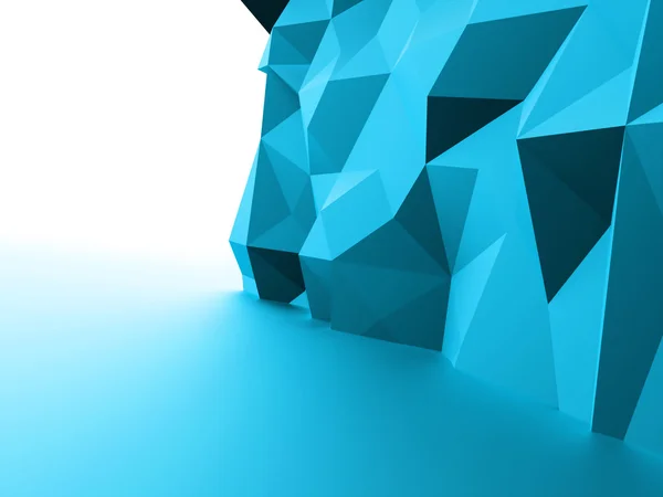 Conceito de fundo triangular renderizado — Fotografia de Stock
