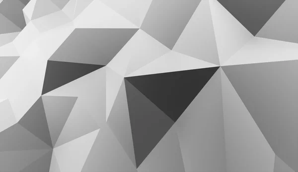 Conceito de fundo triangular renderizado — Fotografia de Stock