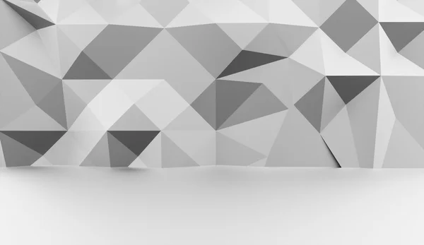 Conceito de fundo triangular renderizado — Fotografia de Stock