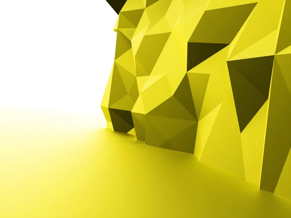 Conceito de fundo triangular renderizado — Fotografia de Stock