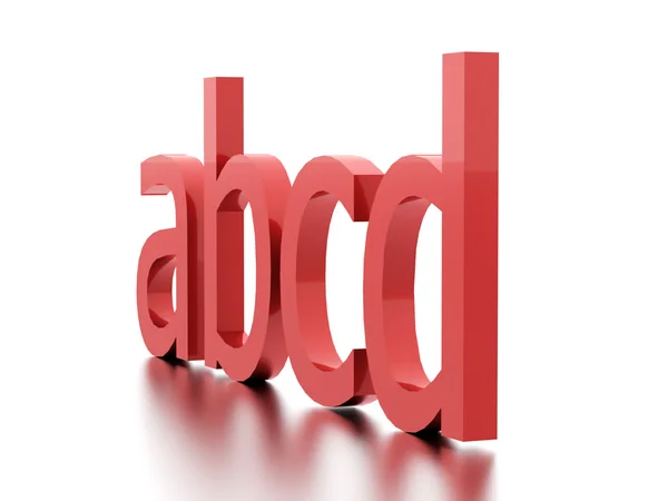 Concepto del alfabeto representado sobre fondo blanco — Foto de Stock